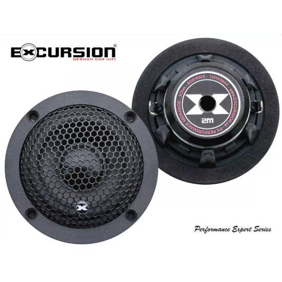 Excursion PX-2M  2 średniotonowe głośniki samochodowe (midrange) o średnicy 50/73mm - 3ohm, 60/150W, 86.5dB, 200-20000Hz, neodym, maskownice, głębokoś